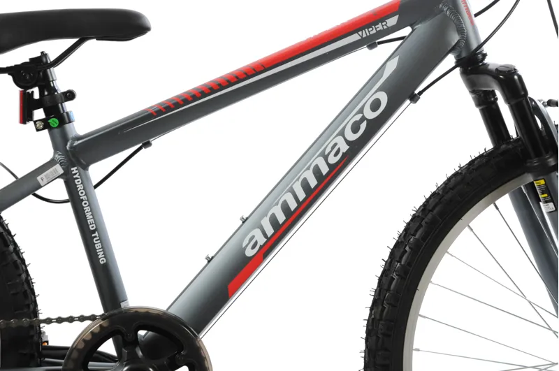 Ammaco Viper 24  Inch Wheel Kids Mountain Bike Grey-2